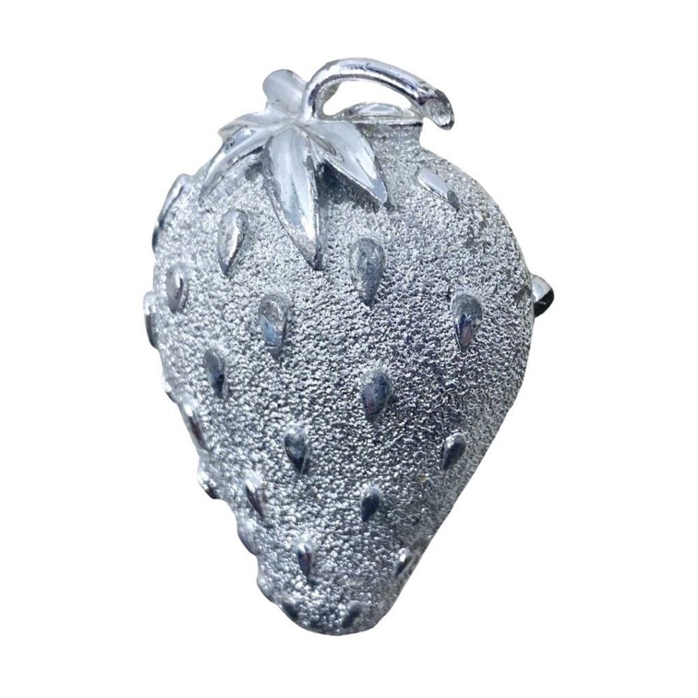 Vintage Sarah Coventry Silver Strawberry Brooch/Pin